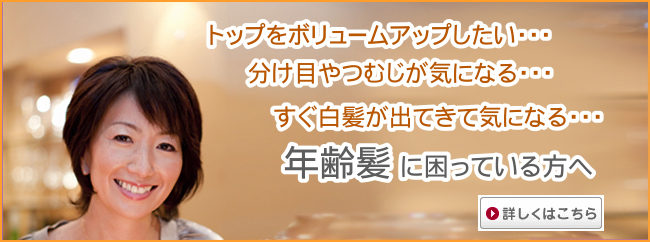 おしゃれ用 年齢髪ウィッグ