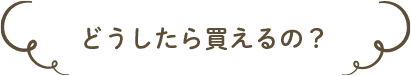 どうしたら買えるの？