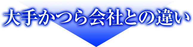 大手かつら会社の違い