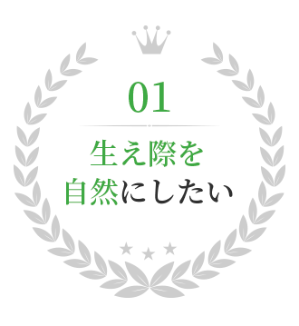 生え際が自然！