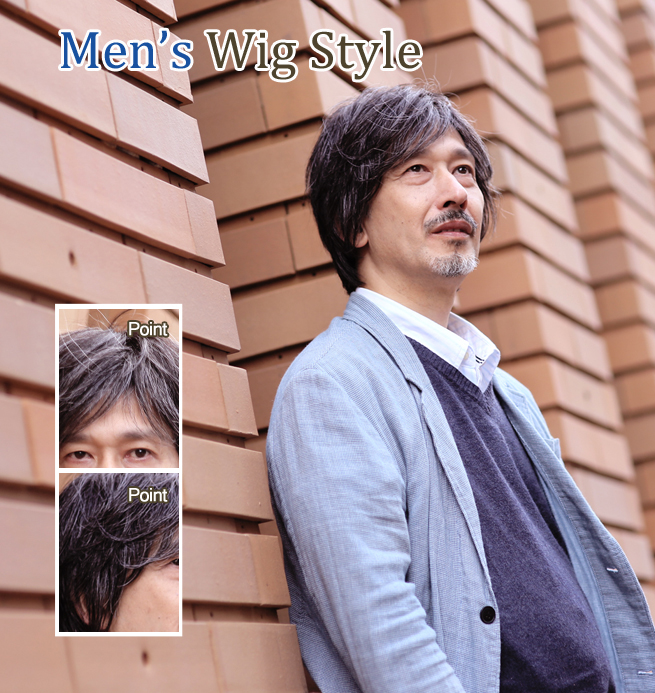 男性かつらロングヘア029 長髪スタイルの髪型 かつらウィズ ウィッグ専門店 With