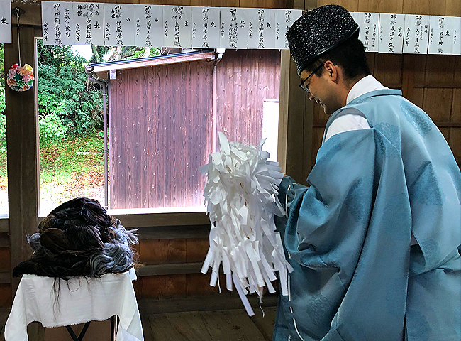 かつら供養2026【年毛神社】お祓い03