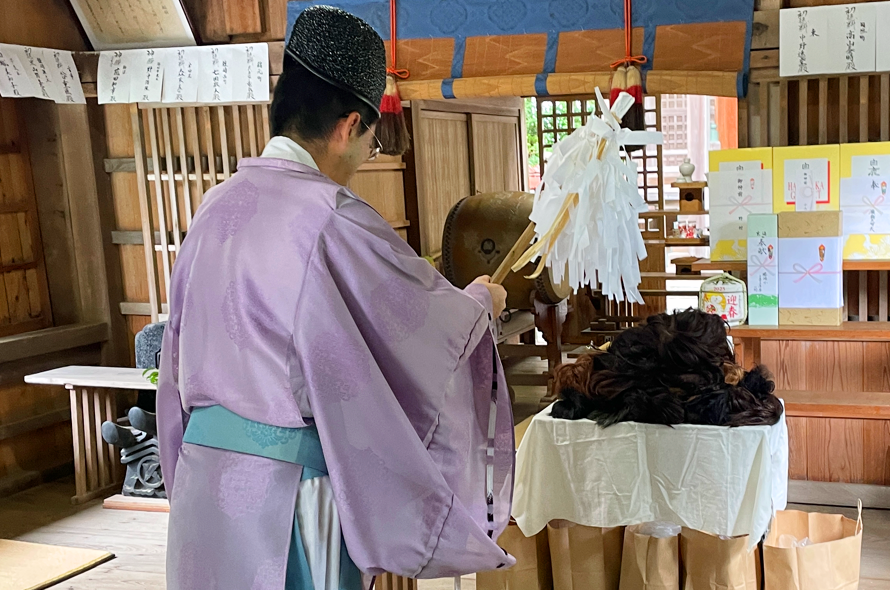 かつら供養2025【年毛神社】お祓い5